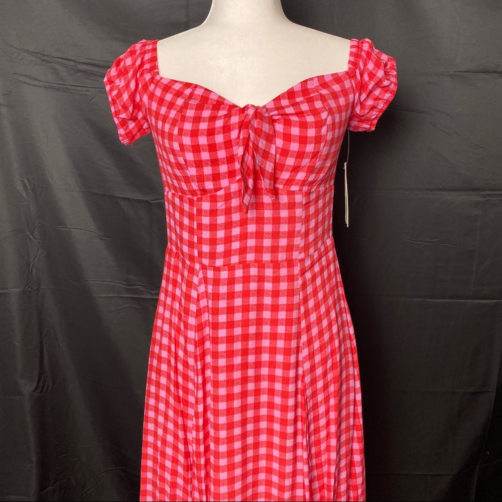 Gianni Bini midi gingham dress